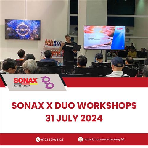 Sonax X DUO Workshop on 31 July 2024