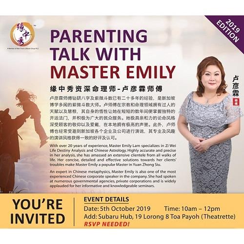 Parenting Talk with Master Emily